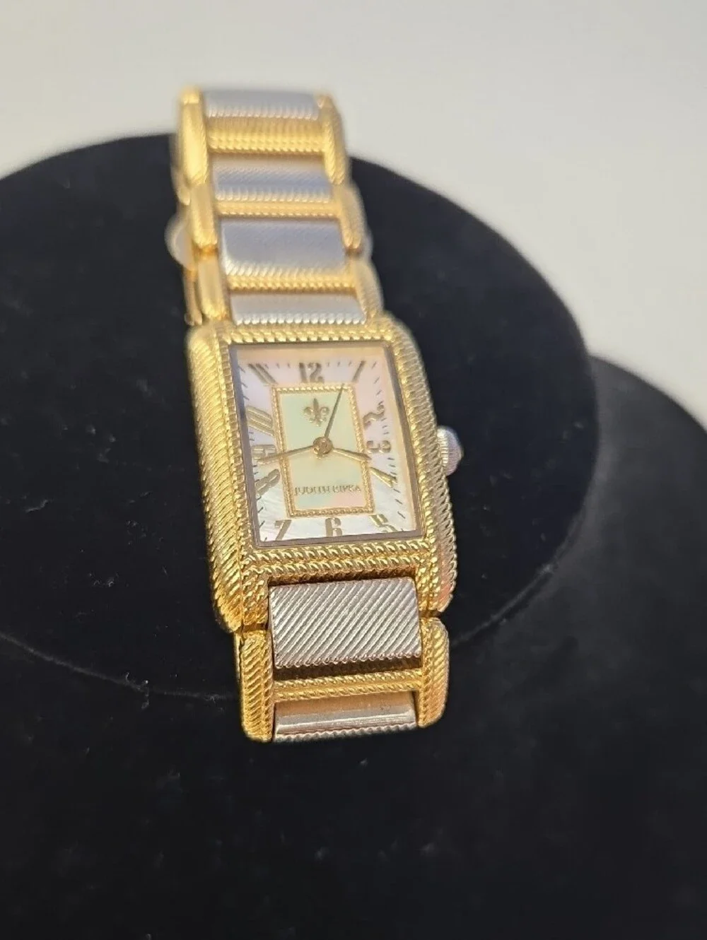 Judith Ripka Lexington Two-Tone Gold and Silver Women's Watch